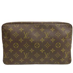 Authentic Louis Vuitton Trousse Toilette 28 Cosmetic Pouch Monogram jp225-121125